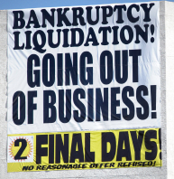 out-of-business Going Out of Business sign